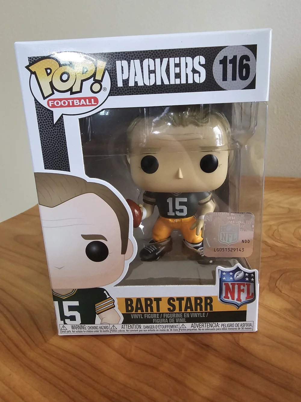Funko Pop! Football Packers #16 Bart Starr Vinyl Figure - Green & Gold - Picture 2 of 7